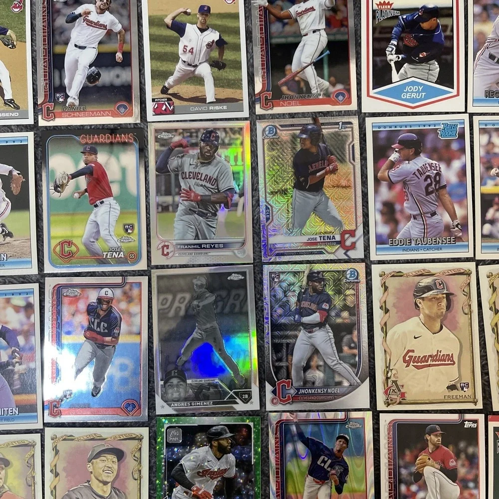 Cleveland Indians‎ / Guardians  Baseball 24 Card Lot - Rookies, Stars, Inserts